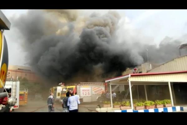 آتش سوزی بازار پردیس یک